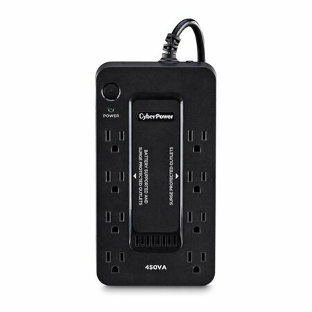 CYBERPOWER 5 ft. 450V 890 J L 8-Outlets PC Battery Backup CY8145